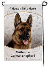 German Shepherd Red Sable A House Is Not A Home - Garden Flag