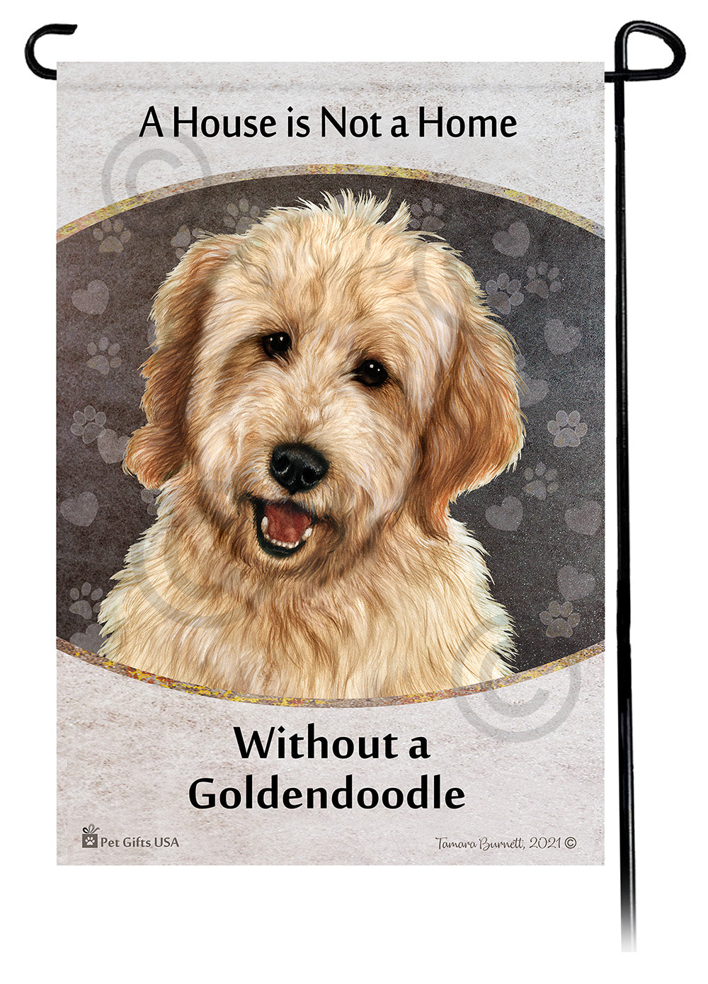 Goldendoodle A House Is Not A Home - Garden Flag