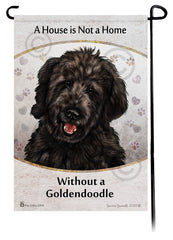 Goldendoodle Black A House Is Not A Home - Garden Flag