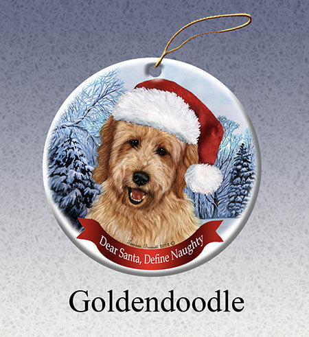 Goldendoodle - Dear Santa, Define Naughty Ornament