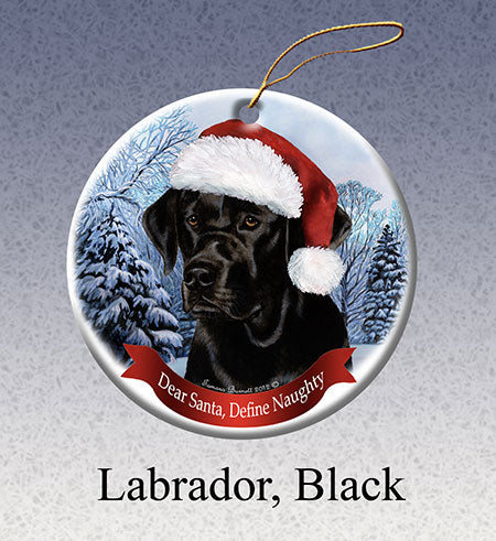 Labrador Retriever (English, Black) - Dear Santa, Define Naughty Ornament