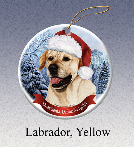 Labrador Retriever (English, Yellow) - Dear Santa, Define Naughty Ornament