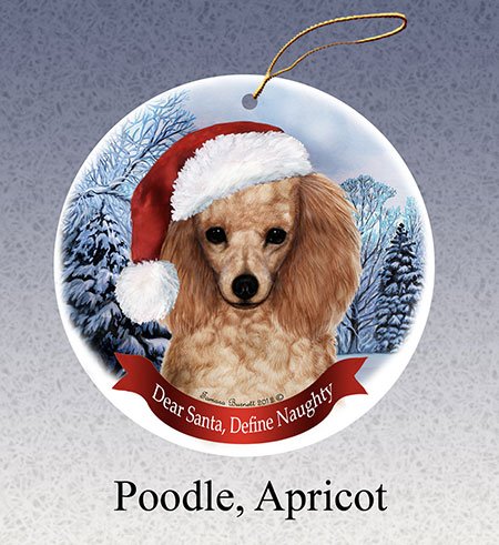 Poodle (Apricot) - Dear Santa, Define Naughty Ornament