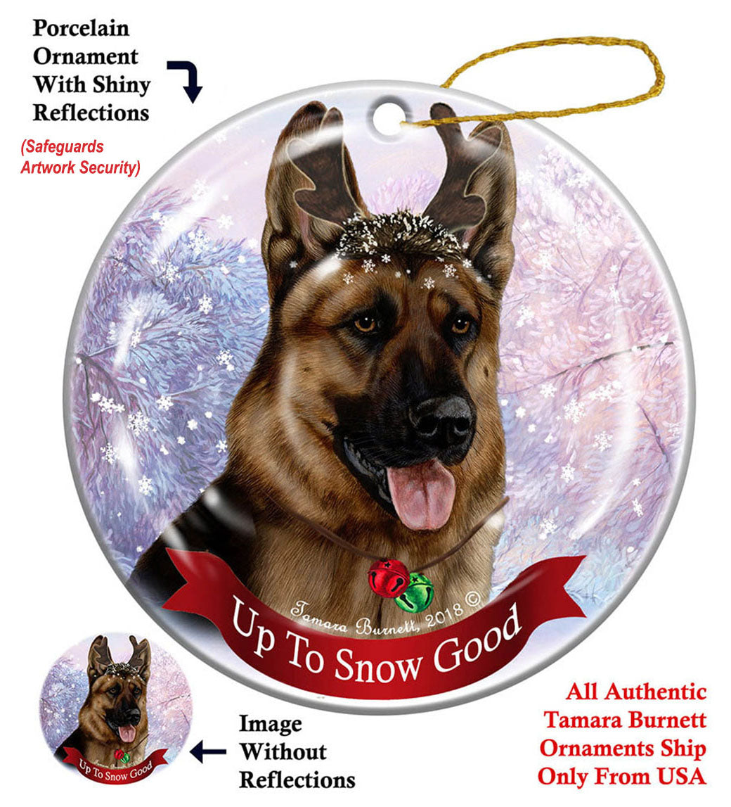 German Shepherd Sable - Up To Snow Good Ornament
