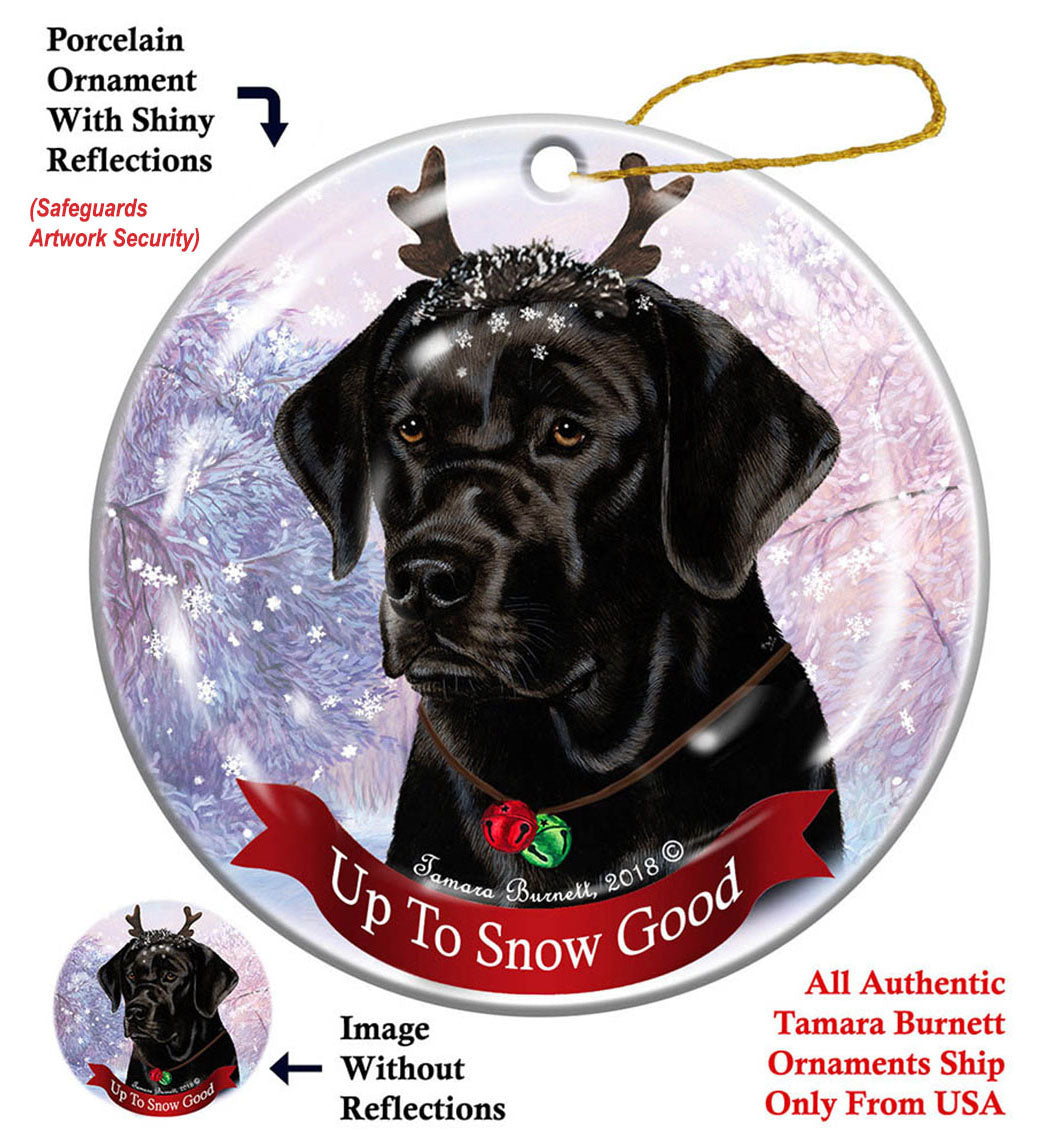 Labrador Retriever Black (English) - Up To Snow Good Ornament