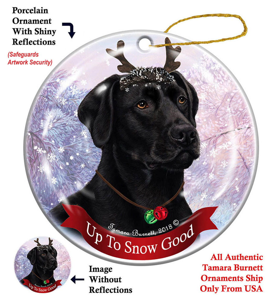 Labrador Retriever Black (American) - Up To Snow Good Ornament