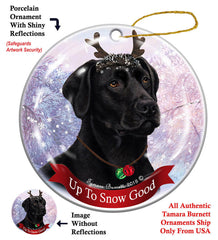 Labrador Retriever Black (American) - Up To Snow Good Ornament