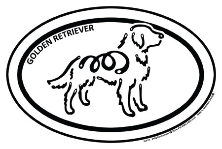 Golden Retriever - K-Line Euro Magnet