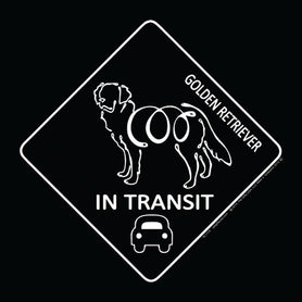 Golden Retriever - K-Line In Transit Magnet