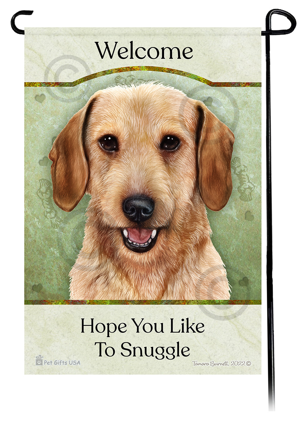 Dachshund Wire Haired Wheaten Hope You Like To Snuggle Flag