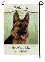 German Shepherd Red Sable Hope You Like To Snuggle Flag