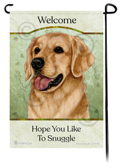 Golden Retriever Hope You Like To Snuggle Flag