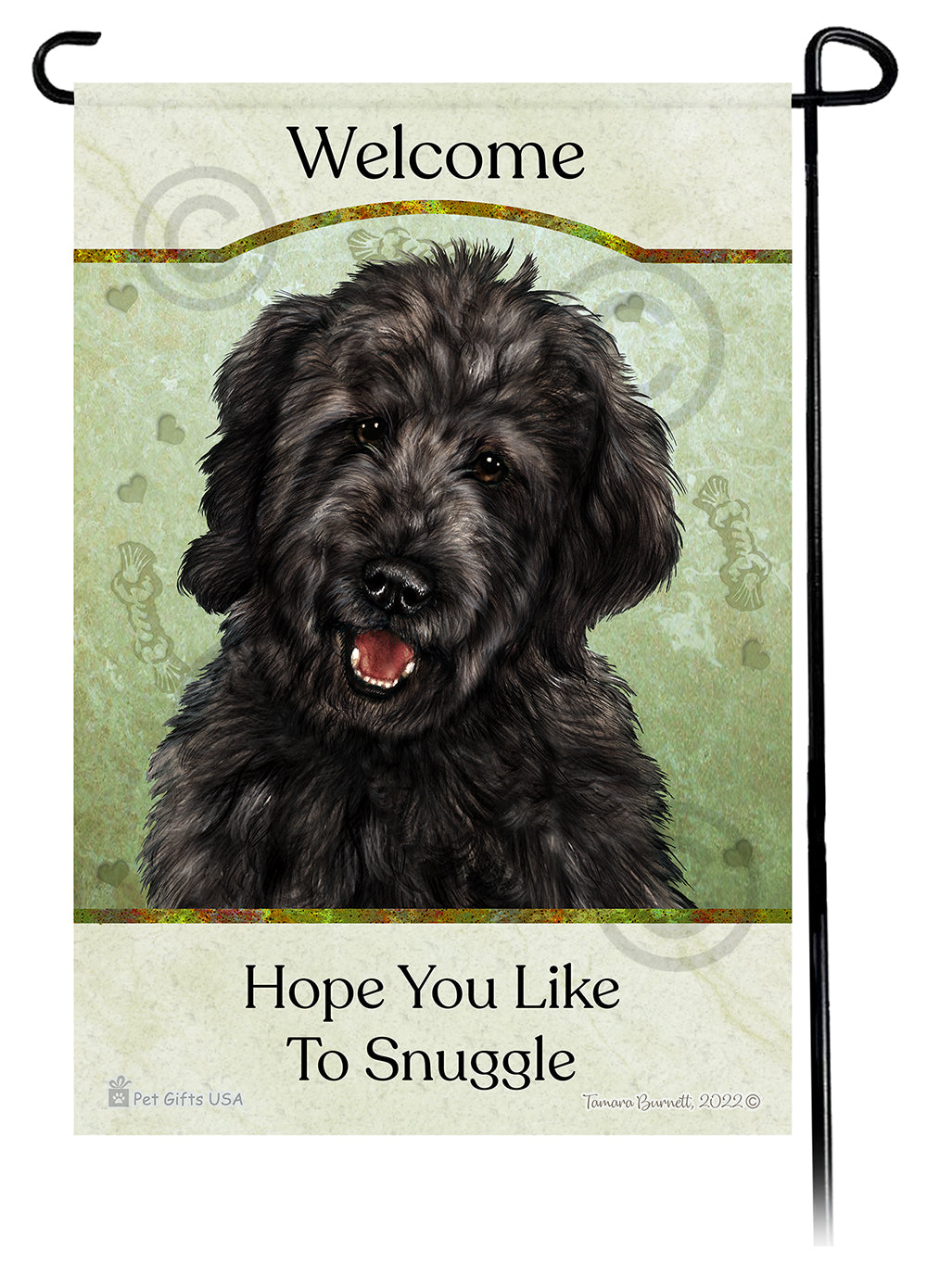 Goldendoodle Black Hope You Like To Snuggle Flag