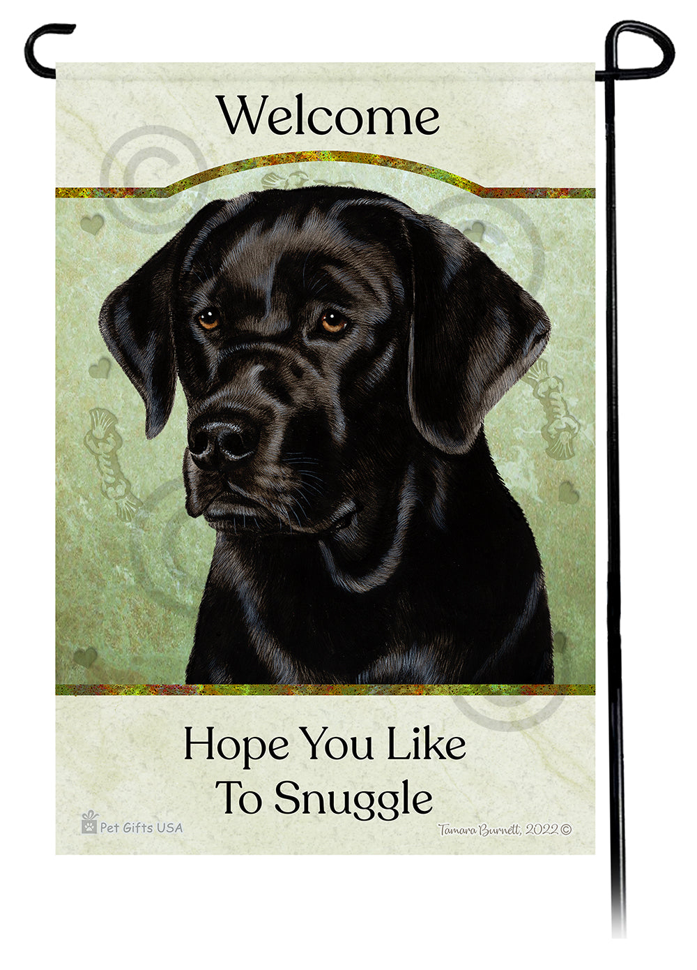 Labrador Black English Hope You Like To Snuggle Flag