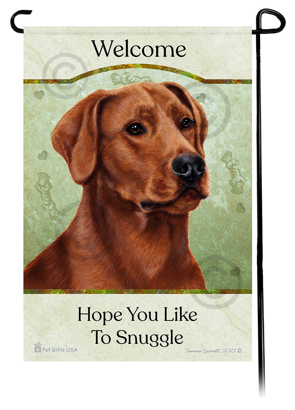 Labrador Red American Hope You Like To Snuggle Flag