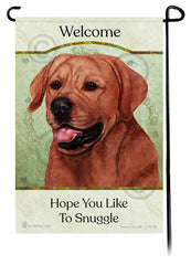 Labrador Red English Hope You Like To Snuggle Flag
