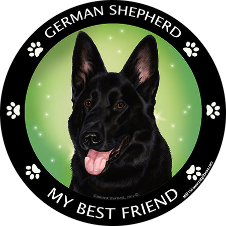 German Shepherd (Black) - My Best Friends Magnet