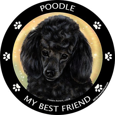 Poodle (Black) - My Best Friends Magnet