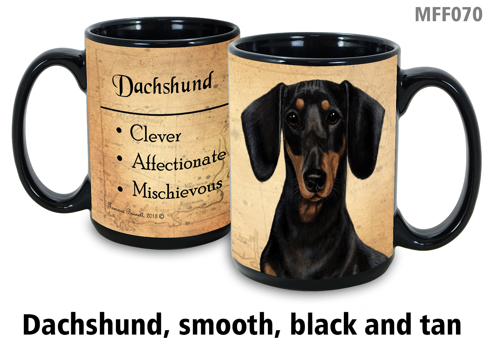 Dachshund (Black and Tan) - My Faithful Friends Mug 15 oz