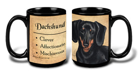 Dachshund Black and Tan Style 2 - My Faithful Friends Mug 15 oz