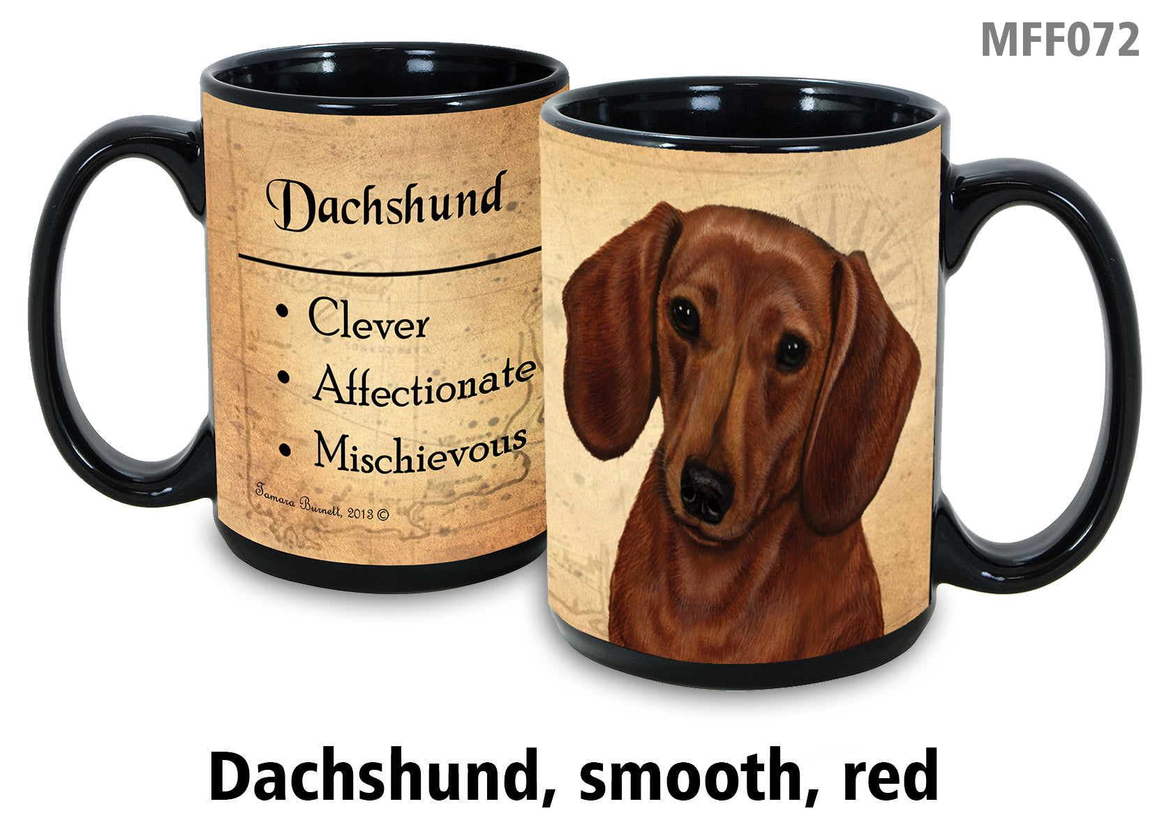 Dachshund (Red) - My Faithful Friends Mug 15 oz