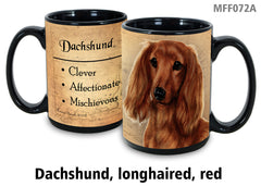 Dachshund Longhaired Red - My Faithful Friends Mug 15 oz