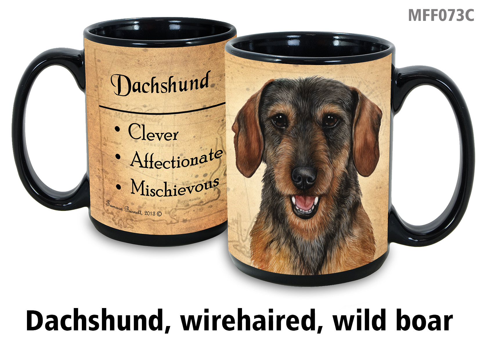 Dachshund (Wirehaired Wild Boar) - My Faithful Friends Mug 15 oz