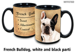 French Bulldog White & Black - My Faithful Friends Mug 15 oz