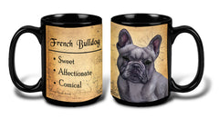 French Bulldog Blue - My Faithful Friends Mug 15 oz