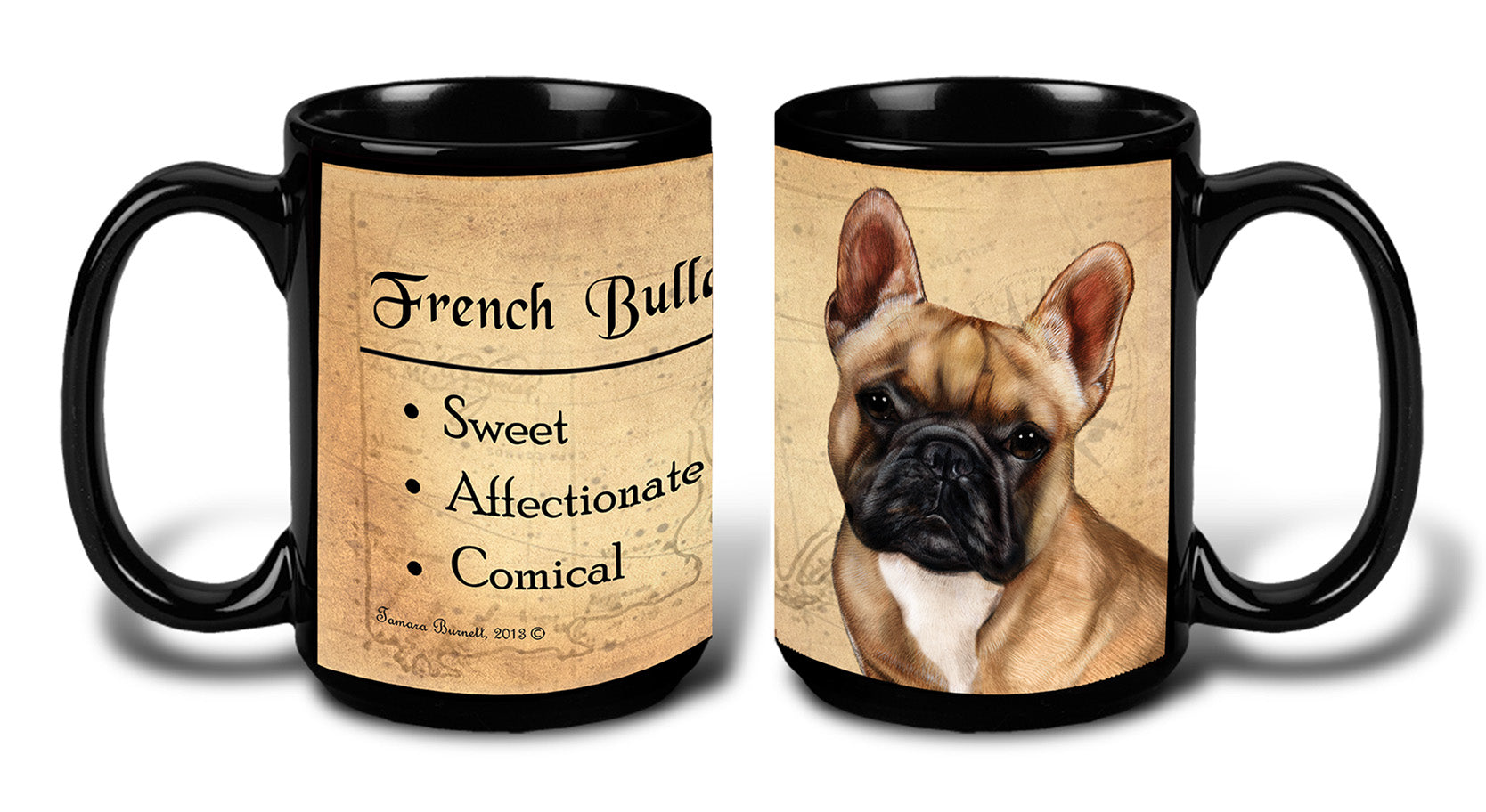 French Bulldog Fawn/White - My Faithful Friends Mug 15 oz