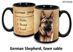 German Shepherd Light Fawn - My Faithful Friends Mug 15 oz