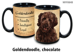 Goldendoodle Chocolate - My Faithful Friends Mug 15 oz