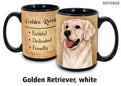 Golden Retriever White - My Faithful Friends Mug 15 oz