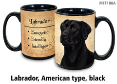 Labrador Retriever (American) Black - My Faithful Friends Mug 15 oz