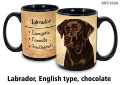 Labrador Retriever (English) Chocolate - My Faithful Friends Mug 15 oz