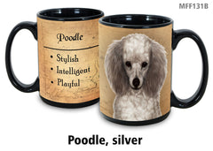 Poodle (Silver) - My Faithful Friends Mug 15 oz