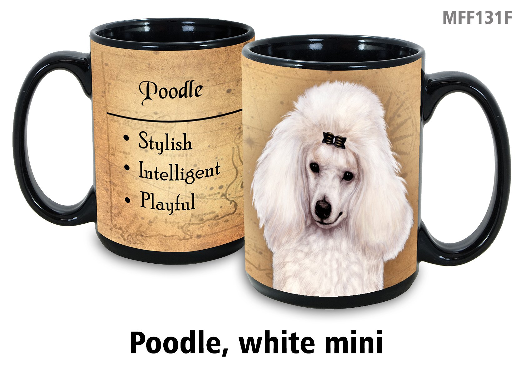 Poodle Mini White - My Faithful Friends Mug 15 oz
