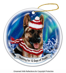 German Shepherd Light Sable Series 5 Christmas Ornament