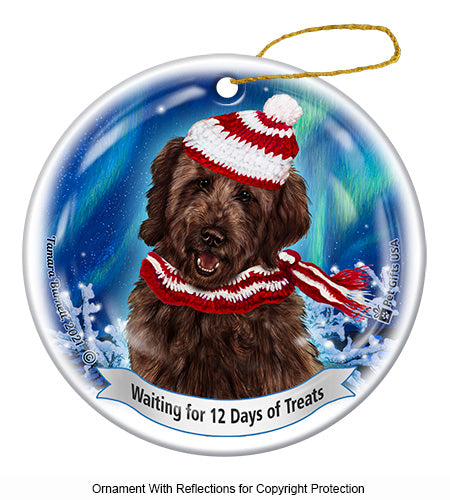 Goldendoodle Chocolate Series 5 Christmas Ornament