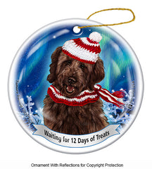 Goldendoodle Chocolate Series 5 Christmas Ornament