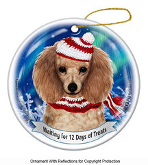 Poodle Apricot Series 5 Christmas Ornament