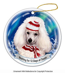 Poodle Mini White Series 5 Christmas Ornament