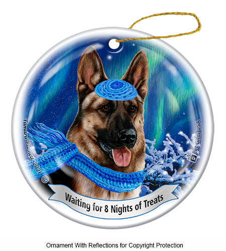 German Shepherd Sable Series 5 Hanukkah Ornament