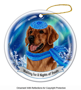 Golden Retriever Red Series 5 Hanukkah Ornament