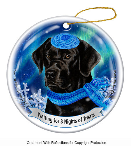 Labrador Black (English) Series 5 Hanukkah Ornament