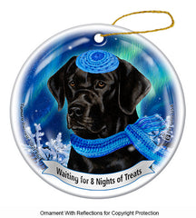 Labrador Black (English) Series 5 Hanukkah Ornament