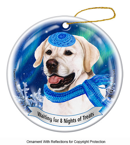 Labrador White (English) Series 5 Hanukkah Ornament