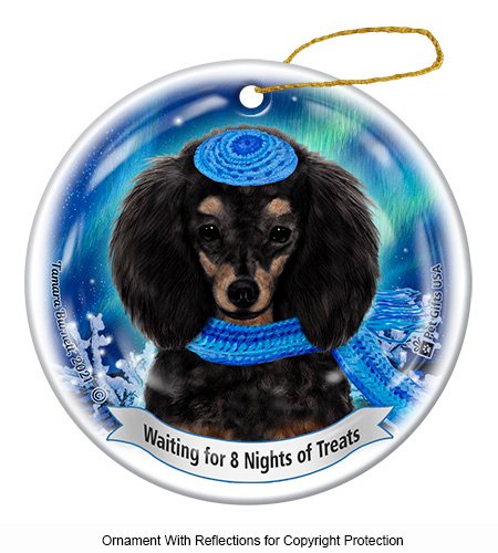 Poodle Black and Tan Series 5 Hanukkah Ornament