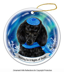 Poodle Black Series 5 Hanukkah Ornament