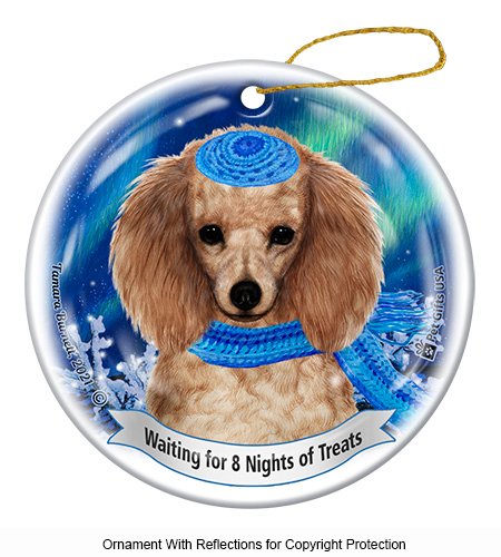 Poodle Apricot Series 5 Hanukkah Ornament